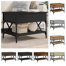 Couchtisch Holzwerkstoff und Metall Beistelltisch Sofatisch Wohnzimmertisch 