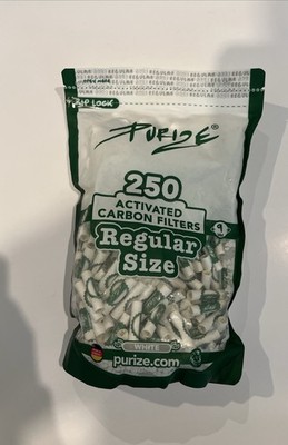 PURIZE Organic Activated Carbon Filters 9mm, 250 Pack