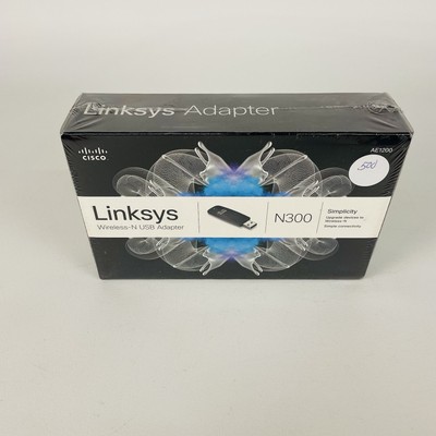 Linksys Wireless-N USB Adapter W/ Setup CD, N300, AE1200-NP