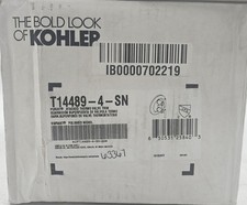 KOHLER K-T14489-4-SN THERMO VALVE TRIM ONLY W/ DUAL LEVER HANDLES  VOLUME CONTR