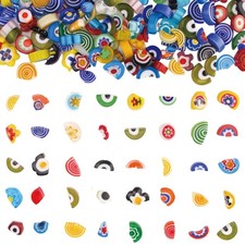 Youway Style Millefiori Glass Mosaic Tiles for Crafts, Broken Mosaic Glass Pi...