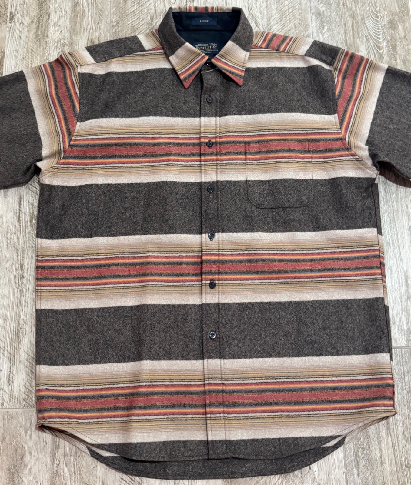 PENDLETON 100% VIRGIN WOOL LODGE BUTTON UP LS SHI… - image 2