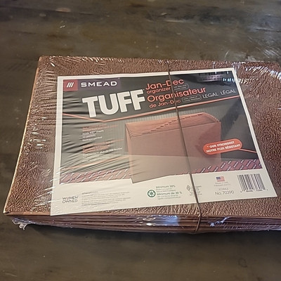 #ad Smead TUFF Expanding File 12 Pockets Monthly Jan. Dec. Flap and Cord Closur $19.25