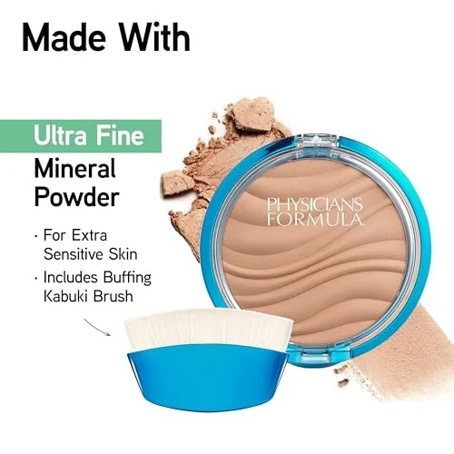Mineral Face Powder for Sensitive Skin Talc Free Buildable Coverage 0.26 Ounce - Image 3 of 4
