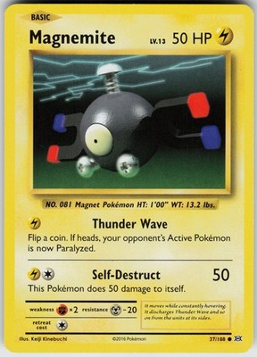 Pokemon Magnemite 37/108 XY - Evolutions Common card