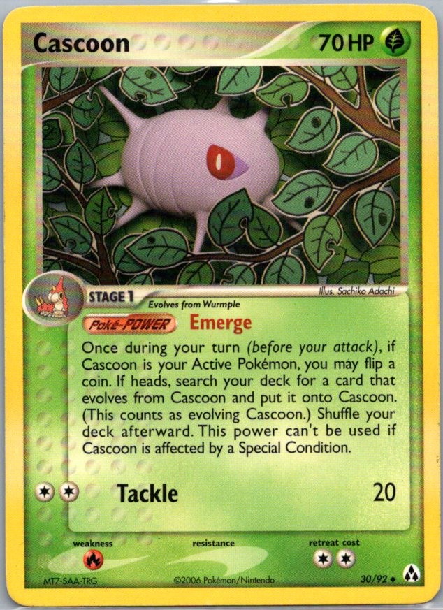 Cascoon 30/92 Uncommon Legend Maker NM