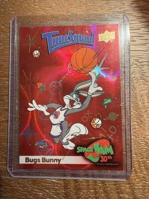 2026 Upper Deck Space Jam 30th Anniversary Bugs Bunny #9 Fly High Red #/1996