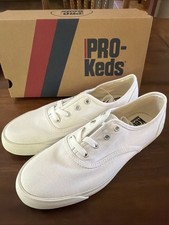 NEW Pro Keds Women's US 9.5 UK 7M White Canvas Sneakers Royal Lo CVO SMU Casual