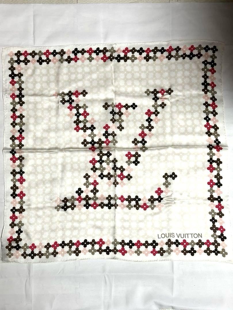 Louis Vuitton Monogram Floral Silk Scarf Luxury Fashion Accessory