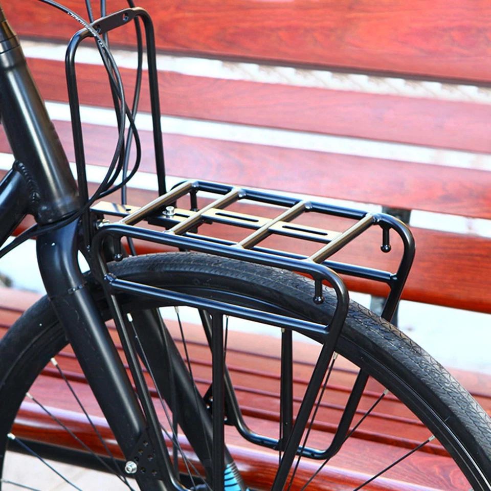 Portabicicletas delantero de metal para adultos estilo A Foto 3 de 4