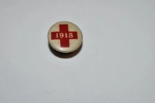 Red Cross  Antique 1918 Pinback Button  -VINTAGE (PB#138)