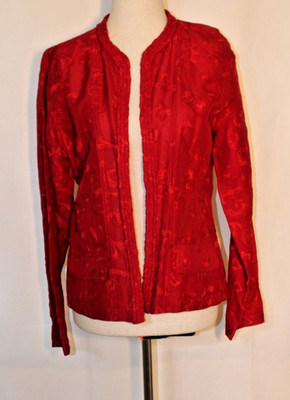 Chico's Red Jacket Size 0