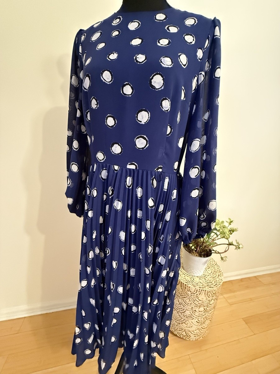 Meggy London polkadot dress long sleeves View 2
