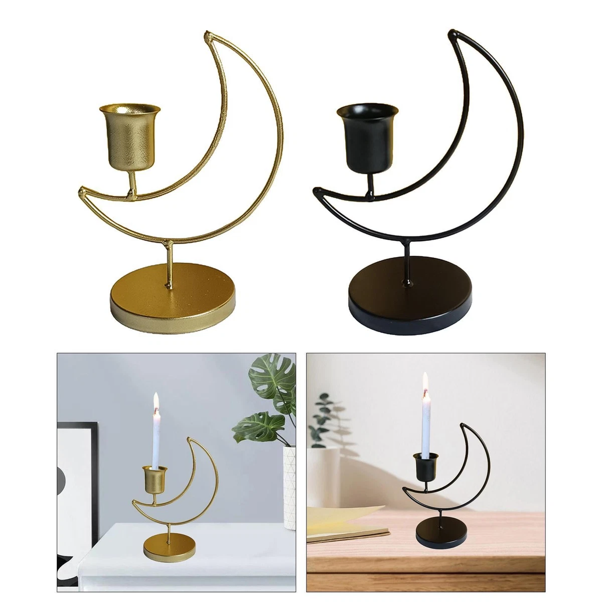 Portacandele conici in metallo da 3 pezzi, centrotavola decorativo antico e moderno, per tavolo, camino, regalo di inaugurazione della casa | Leroy Merlin