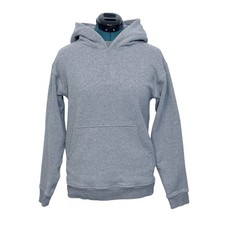 Sudadera con Capucha Lululemon Para Mujer Gris Medio Polar Pullover Canguro Bolsillo Suave
