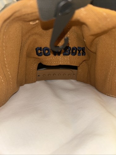 Dallas Cowboys Hut Canvas flache Krempe verstellbar Snapback Cap Carhartt-Stil - Bild 7 von 14