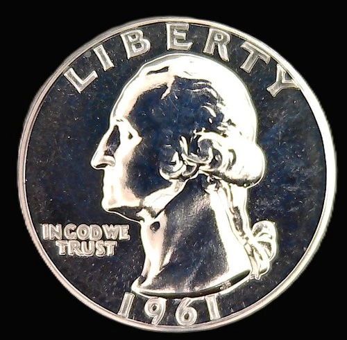 1961 United States Proof Washington Quarter