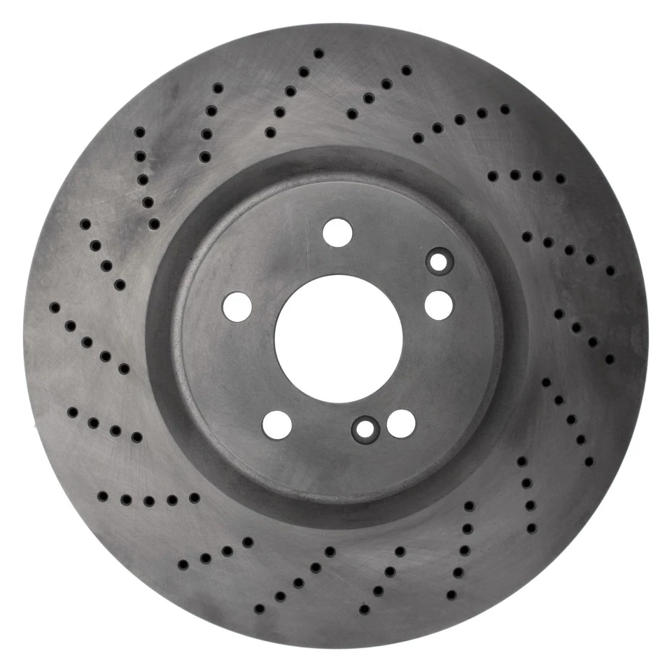 For Mercedes-Benz C63 AMG S 15-17 Brake Rotor C-Tek Standard Drilled Vented Foto 3 de 4