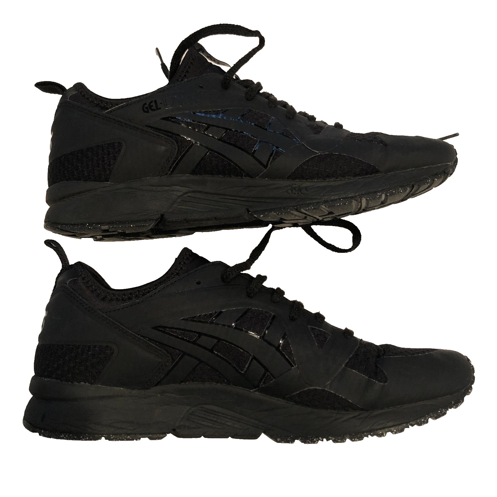 Men’s ASICS GEL Lyte 5 V Black Trainers Running Shoes Sanze 10 44 HY7H4