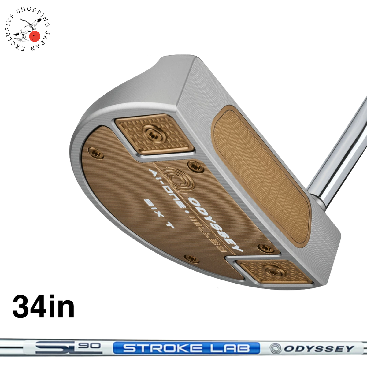Odyssey AI-ONE Milled Putter Silver SIX T DB Limited Edition 34