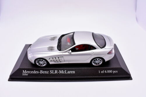 Modellino auto scala 1:43 Mercedes Benz SLR McLaren Minichamps modellismo grey - Foto 2 di 4