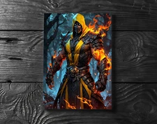 Scorpion Mortal Kombat Video Game Poster Print - No Frame
