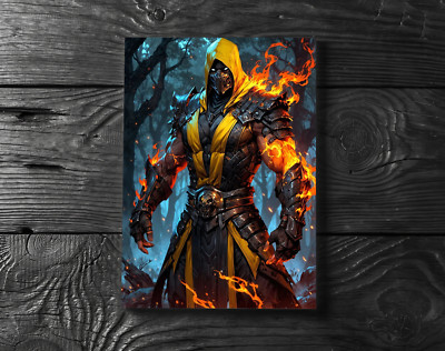 Scorpion Mortal Kombat Video Game Poster Print - No Frame