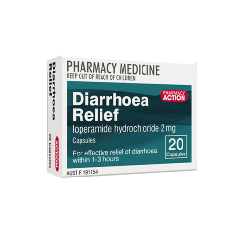  LOPERAMIDE 2MG PHAR ACTION SAME AS IMODIUM GASTRO STOP 140 CAPS 20 