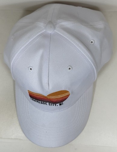 Traverse City Michigan Hat Sun Sunset White Lake Water H&M Cap Travel - Picture 5 of 6
