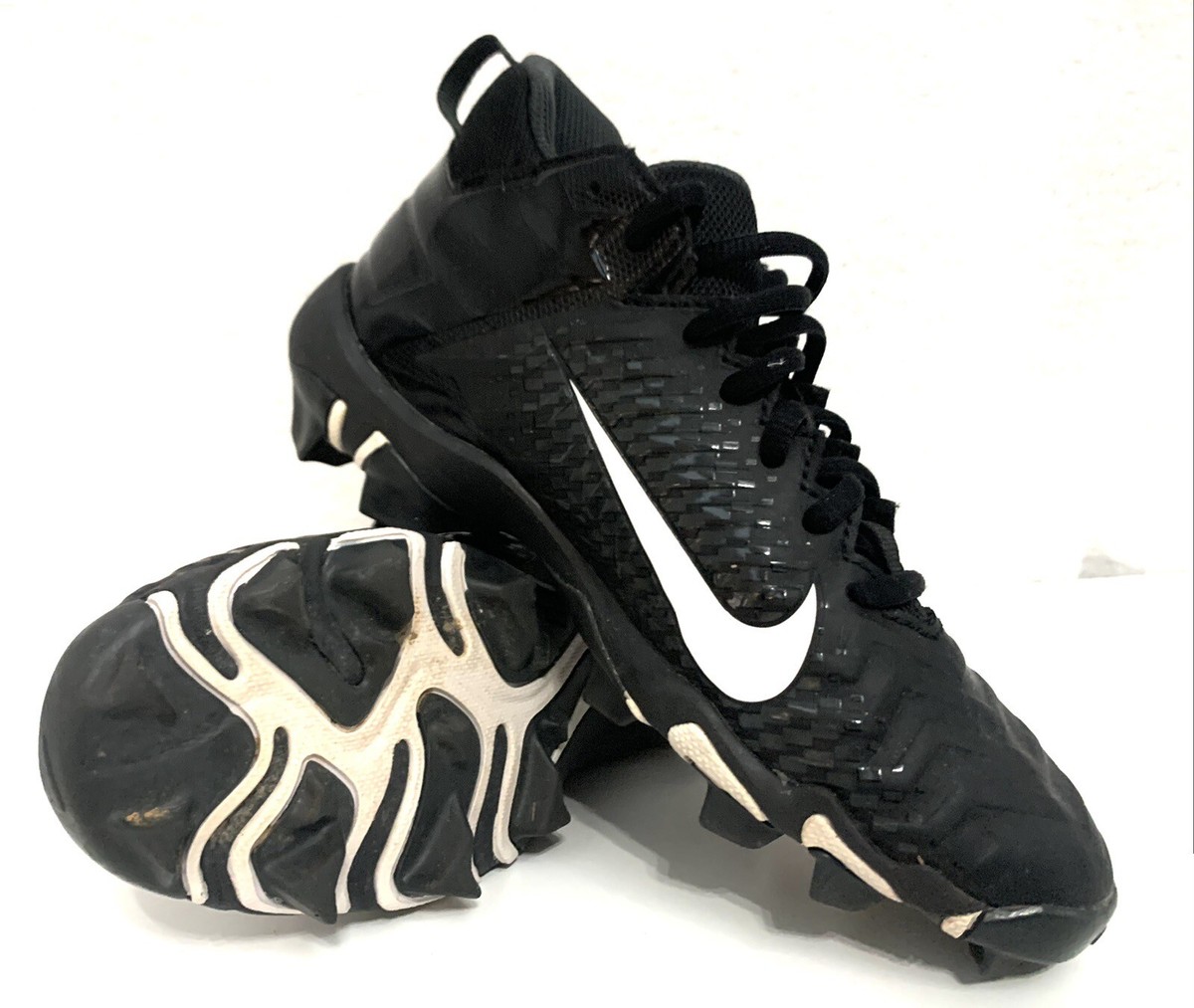 Nike Boys Alpha Menace Shark 2 Black AQ7654-001 Football Cleats SZ