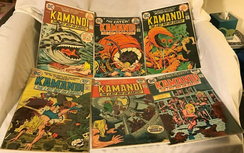 (Lote de 17) cómics de Kamandi DC de la Edad de Bronce abarca #14-54 (1974-1978) Foto 2 de 4
