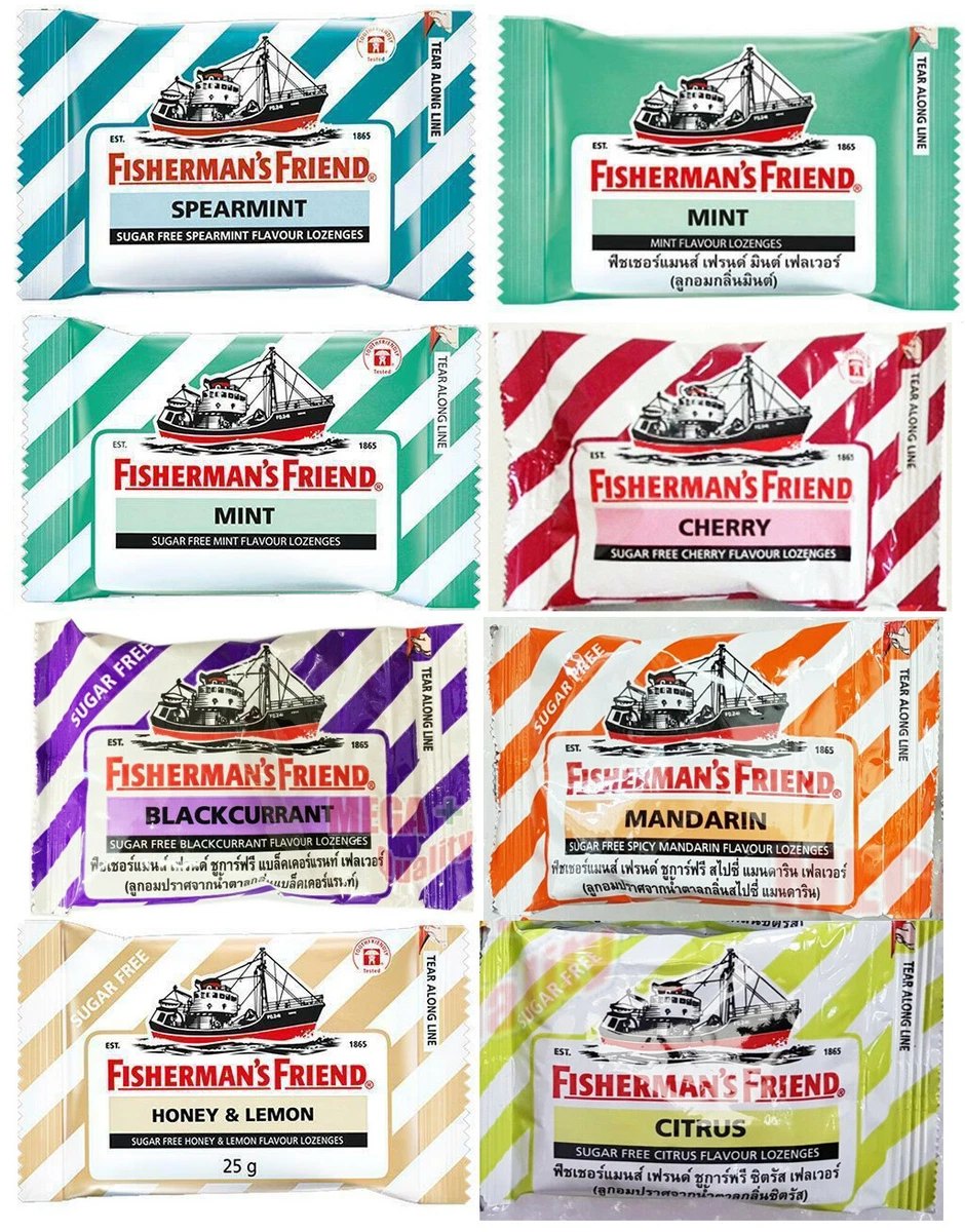 2 packs Fisherman s Friend Spearmint Flavour Lozenges Sugar Free