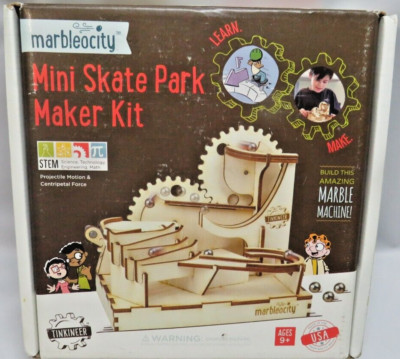 Marbleocity Mini Skate Park Maker Kit Tinkineer New NIB Made In USA