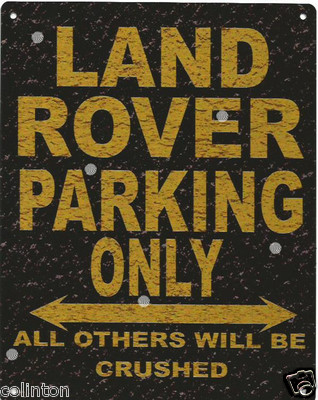  LAND ROVER PARKING BLECHSCHILD RUSTIKAL VINTAGE STIL 8x10in 20x25cm Garage   