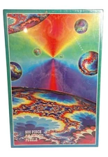 Color My World 500 Piece FX Schmid Puzzle Psychedelic Fractal Art Hippie Tie Dye