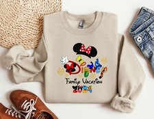 Disney Family Vacation 2024 Sweatshirt Mickey and Friends Disney Crewneck