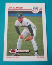 1991 Line Drive AAA #147 Jim Olander - Denver Zephyrs