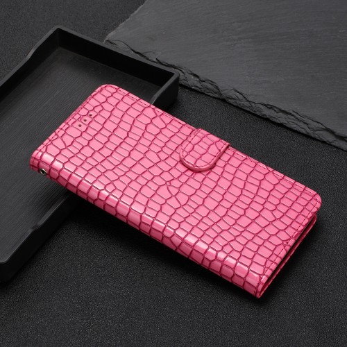 Luxus Krokodil PU Leder Flip Geldbörse Etui Handyhülle für Samsung A54 A05S A14 - Picture 5 of 17