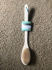 Cepillo de baño con cerdas EcoTools cerdas de ducha suaves pero rígidas mango largo de bambú...