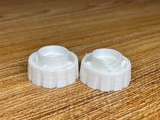 White Left and Right Knob Replacements for Hermes 3000 Portable Typewriters thumbnail