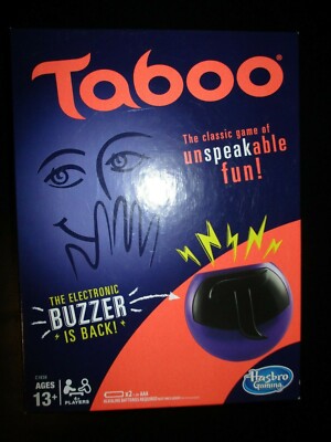 TABOO 2016 Edition Hasbro Game with Electronic Buzzer Ages 13+ Fun Family Game