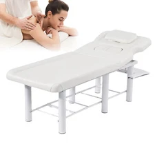 Massage Table W/Bolster Adjustable Massage Bed Waterproof Spa Beauty SalonTable