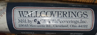 4 Rolls C&A Wallpaper XX2193 Run 1 Beige Blue Yellow NEW Sealed Prepasted