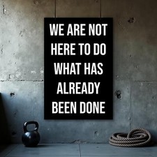 Motivational Gym Wall Art - Inspirational Quotes Poster for Home Office Decor