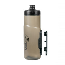Borraccia BICI MTB DA CORSA da 600ml trasparente con portaborraccia ad attacco m