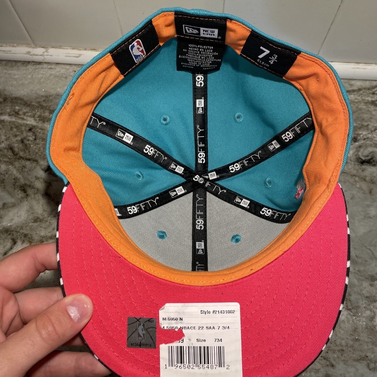 Spurs City 59FIFTY 7 3/8 US限定 San Antonio Spurs Fitted Hat, City Edition, Geometric, New