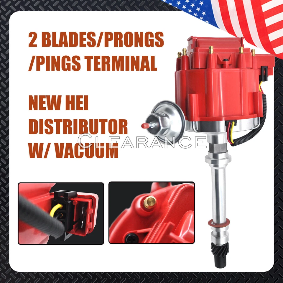 Racing Chevy V8 HEI Distributor w/ 65K Volt High 9000RPM - 350 454 SBC BBC GM08 - Image 2 of 4