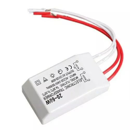 Auf Lampen Transformator-230V Dimmbar W 20-60 12V Elektronischer Halogen Trafo - Bild 2 von 24