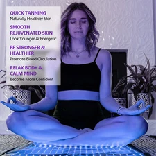 Sunless Tanning Mat Skin UV-free Tanning Lamp Pad Solarium Light Bronze Skin