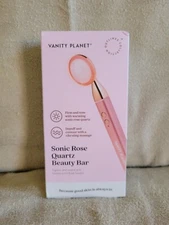 Vanity Planet Sonic Rose Quartz Beauty Bar LED Wand. Brand New. 4 Available